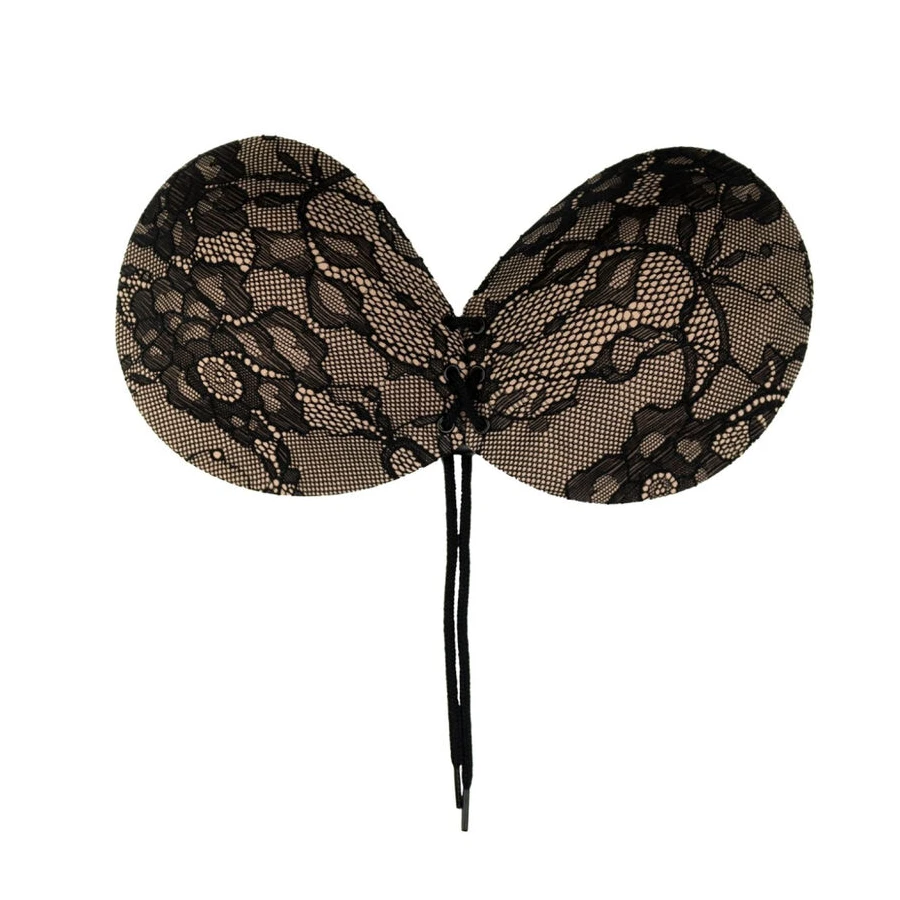 BYE-BRA - REGGISENO ADESIVO INTRECCIATO E RICAMATO COPPA D